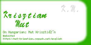 krisztian mut business card